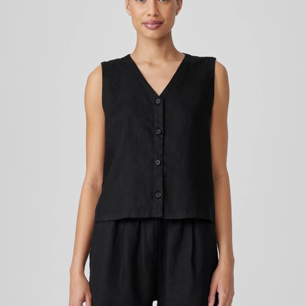 Eileen Fisher Black Vest